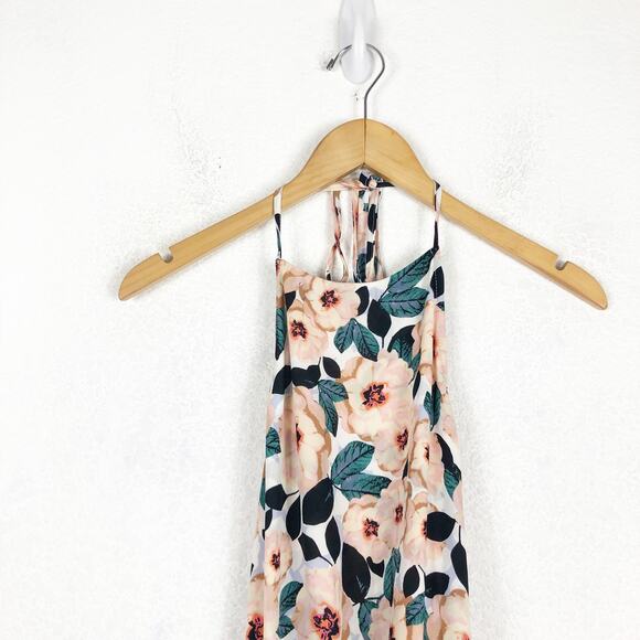 Show Me Your Mumu Heather Floral Halter Maxi Dress Small Steel Magnolia Wedding - Picture 4 of 14